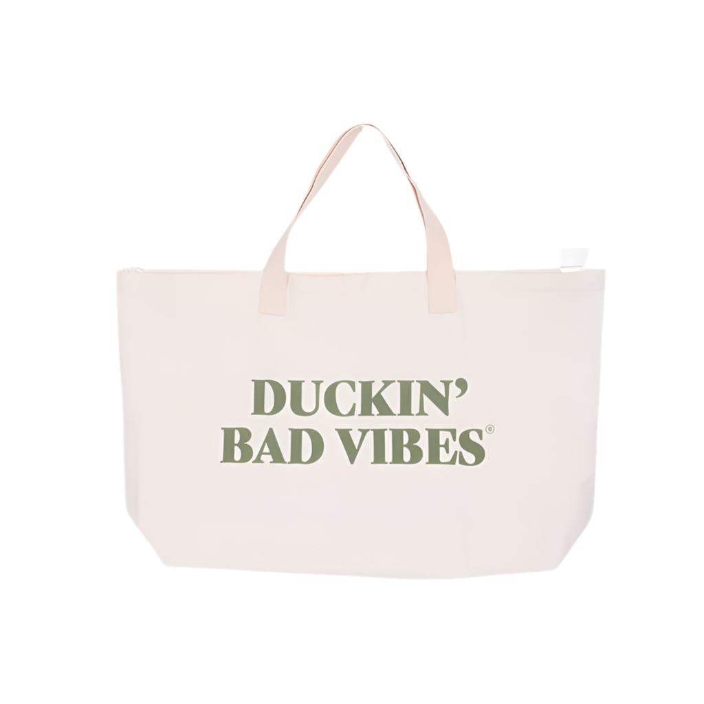 DUCKIN’ BAD VIBES TOTE BAG