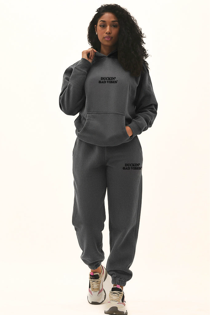 DUCKIN BAD VIBES EMBROIDERED SWEATPANTS