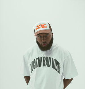 DUCKIN’ BAD VIBES EMBROIDERY TRUCKER (brown)