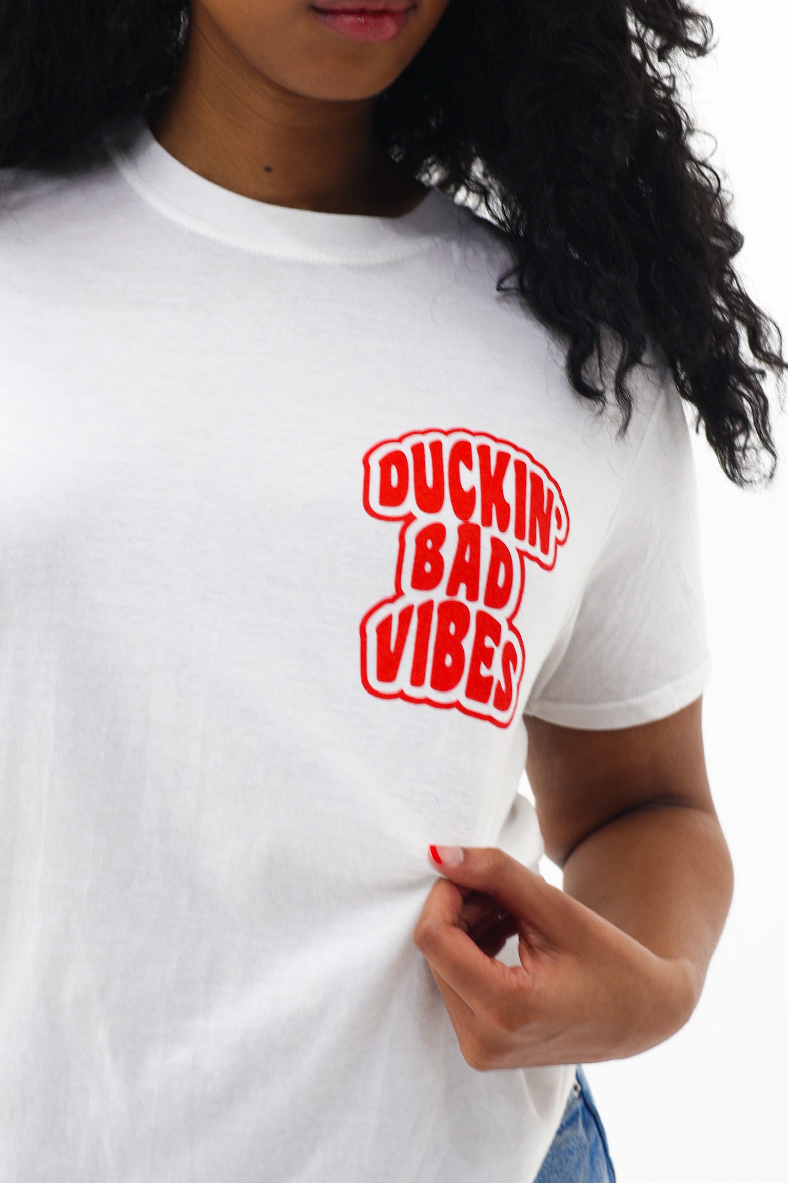DUCKIN' BAD VIBES CORNER TEE