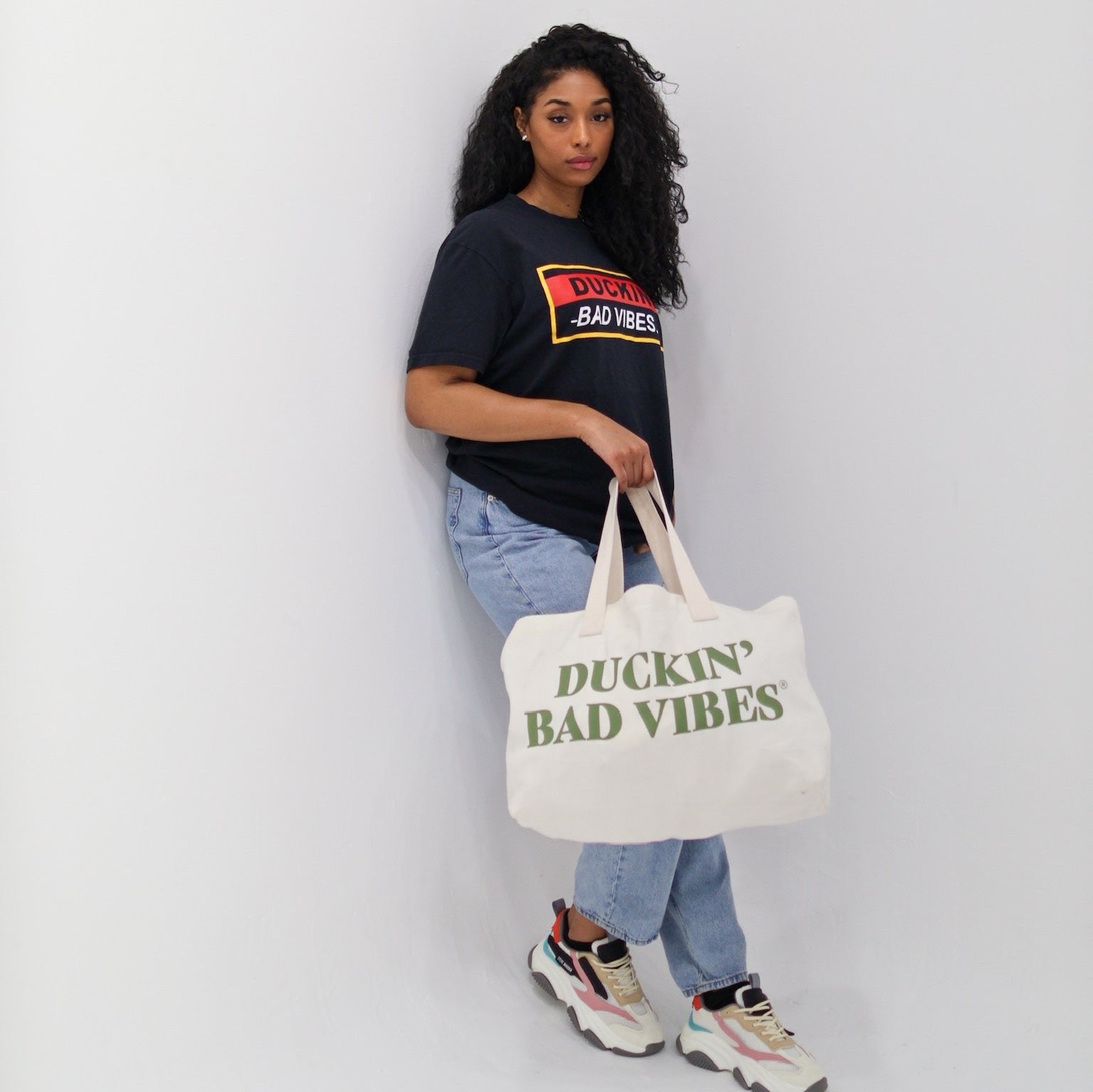 DUCKIN’ BAD VIBES TOTE BAG